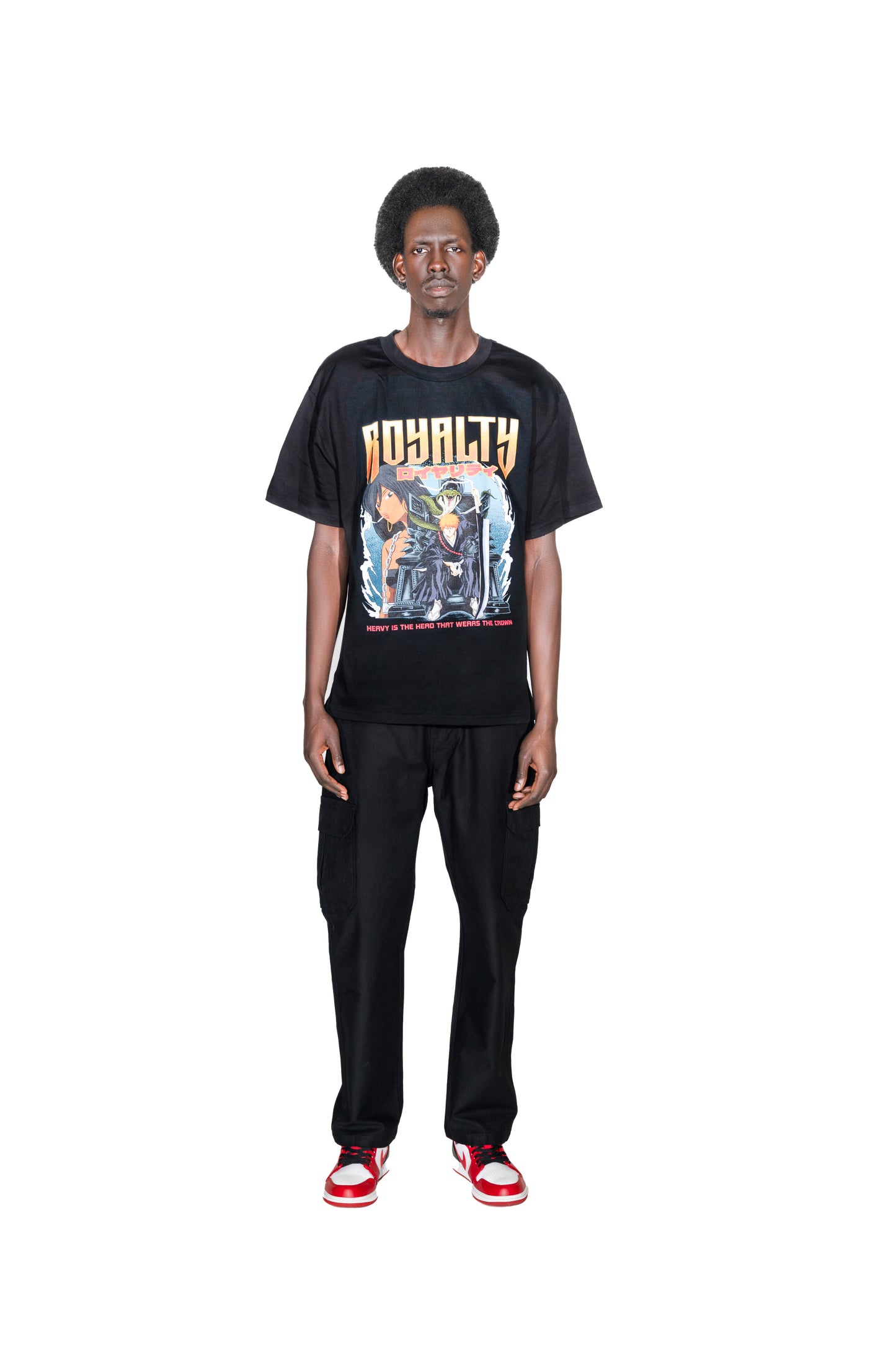 EXCLUSIVE Rare Royalty Cargo Pants in Black