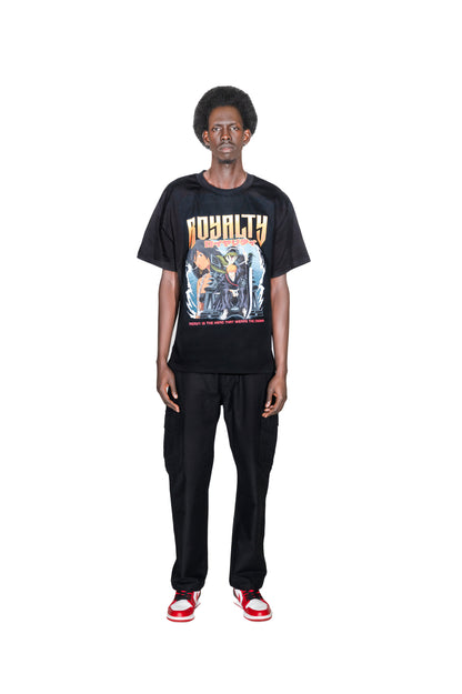 EXCLUSIVE Rare Royalty Cargo Pants in Black