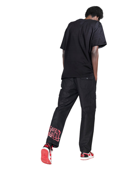 EXCLUSIVE Rare Royalty Cargo Pants in Black